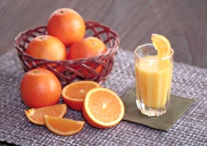 オレンジジュース 飲み物の写真の撮り方
