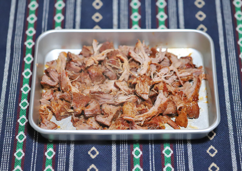 豚肉を使ったバーベキュー料理 プルドポーク