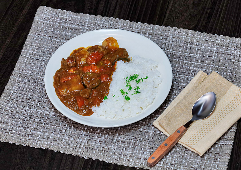 中玉トマトを使ったトマトカレー